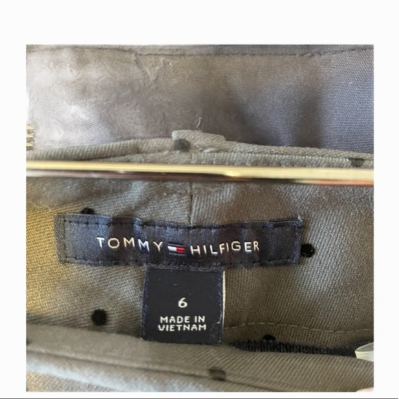 Tommy Hilfiger grey  black polka dot dress pants - Picture 7 of 8